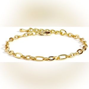 14k plated chain bracelet